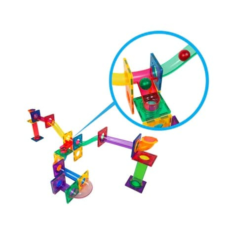 PicassoTiles Traseu magnetic cu bile (Marble Run) 40 de piese [4]