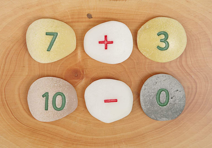 Pietricele cu numere - Set Matematica [7]