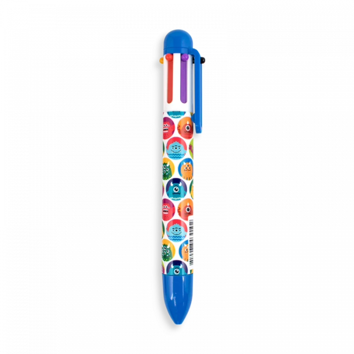 Pix multicolor cu 6 culori si mecanism retractabil Monstruleti [4]