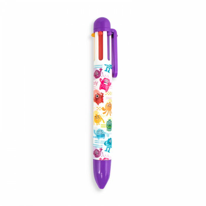 Pix multicolor cu 6 culori si mecanism retractabil Monstruleti [2]