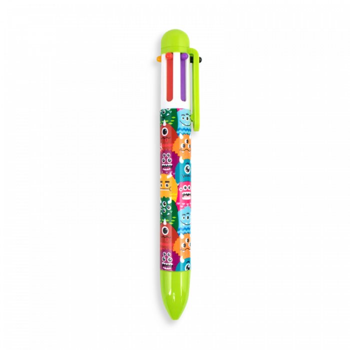 Pix multicolor cu 6 culori si mecanism retractabil Monstruleti [3]