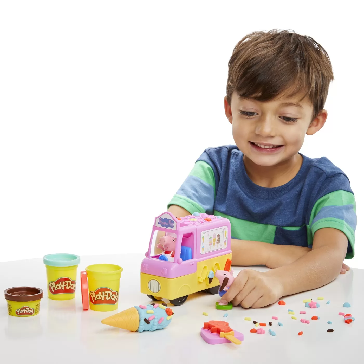 PLAY DOH PEPPA PIG SI MASINA DE INGHETATA [4]