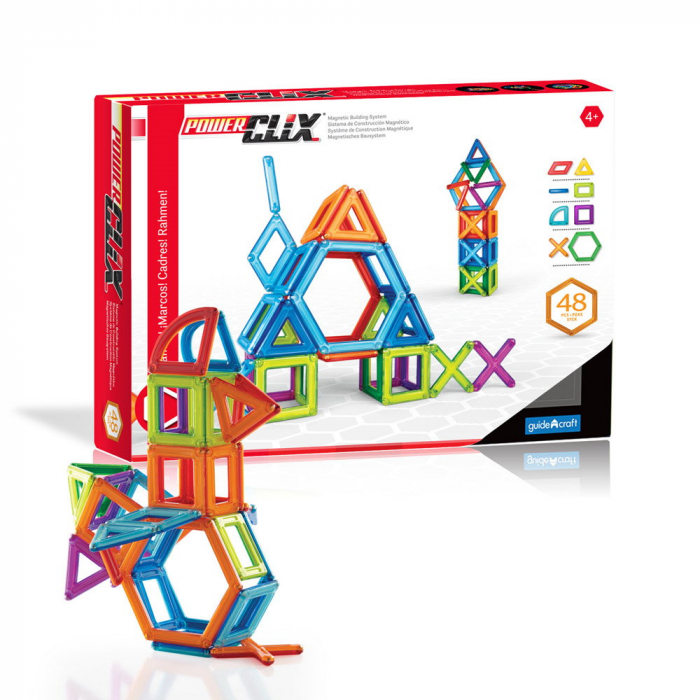 PowerClix Frames, set magnetic, 48 piese, Guidecraft [2]
