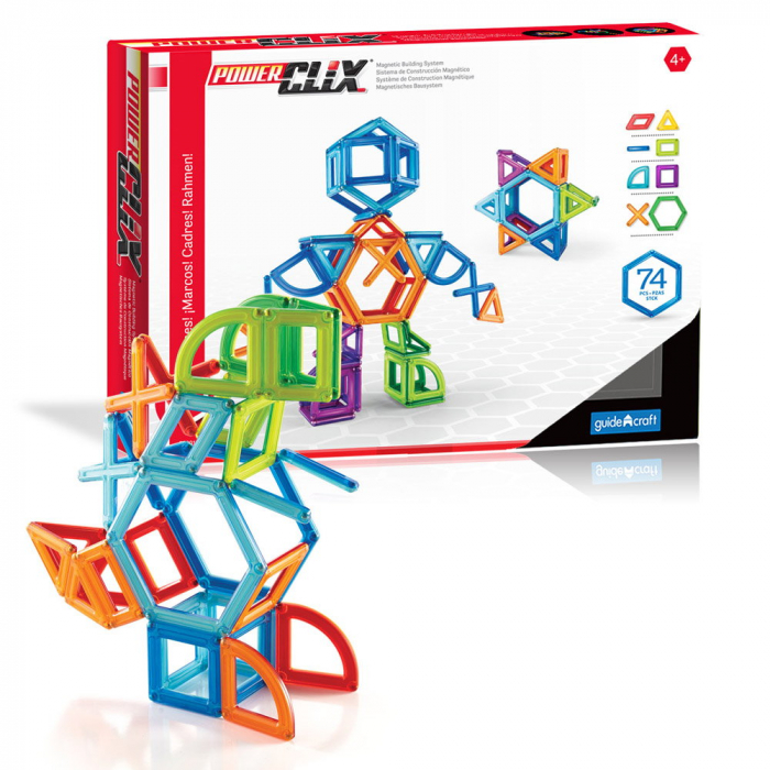 PowerClix Frames, set magnetic, 74 piese, Guidecraft [1]