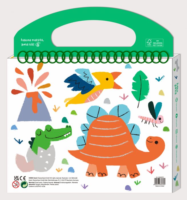 Primul meu kit de desenat - Prietenii Dinozauri, Haku Yoka, portabil [4]