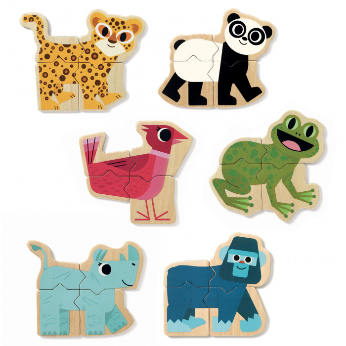 Puzzle cu magneti Djeco Mixanimo [2]