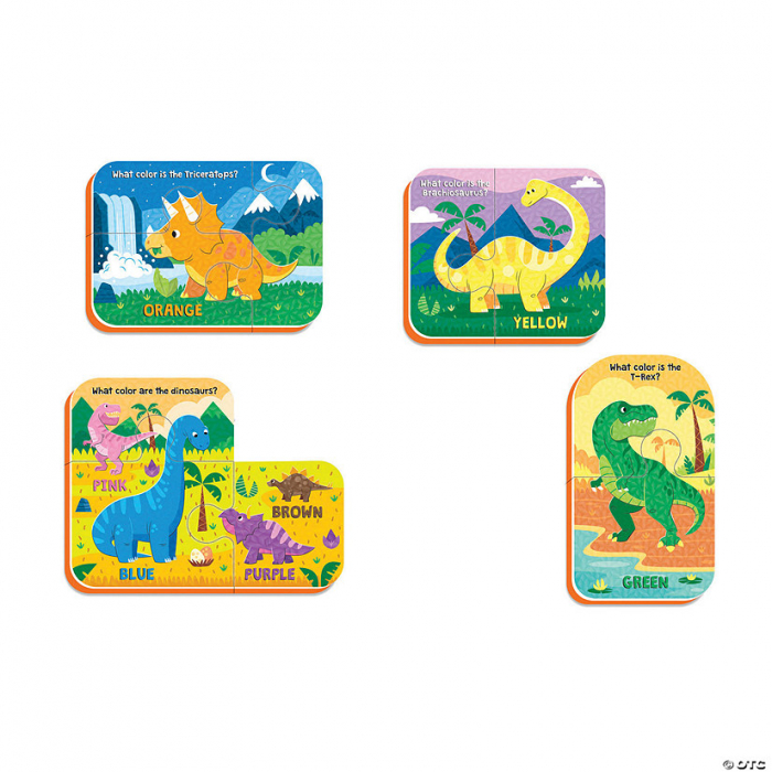 Puzzle de baie pentru bebelusi, cu piese mari de spuma, dinozaurii rapizi - Dinosaur Bath Puzzle [3]