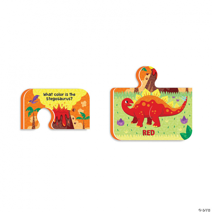 Puzzle de baie pentru bebelusi, cu piese mari de spuma, dinozaurii rapizi - Dinosaur Bath Puzzle [4]