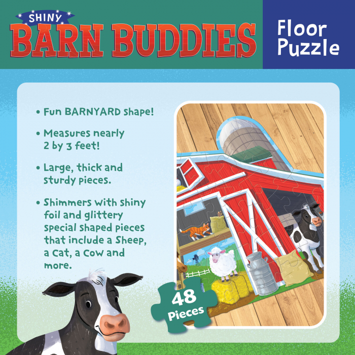 Puzzle de podea in forma de hambar, Barn budies floor puzzle, Peaceable Kingdom [8]