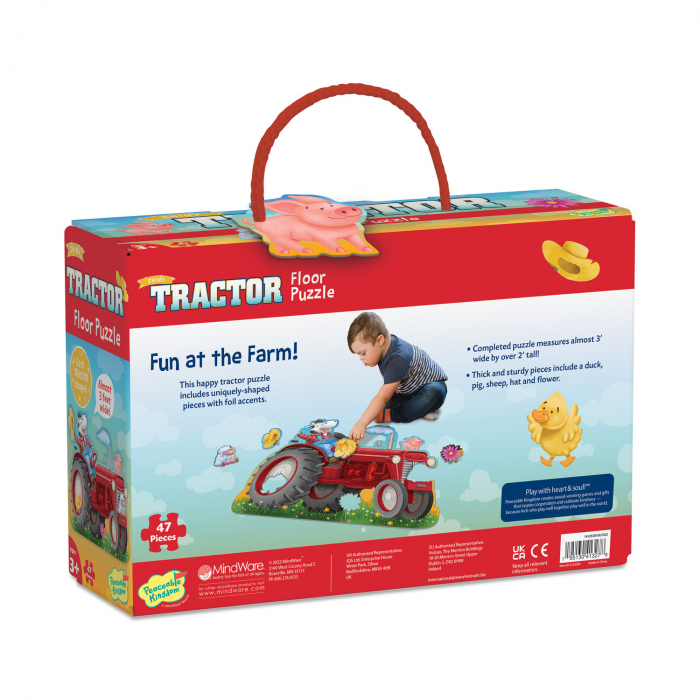 Puzzle de podea in forma de tractor, Shiny Tractor Floor Puzzle [2]