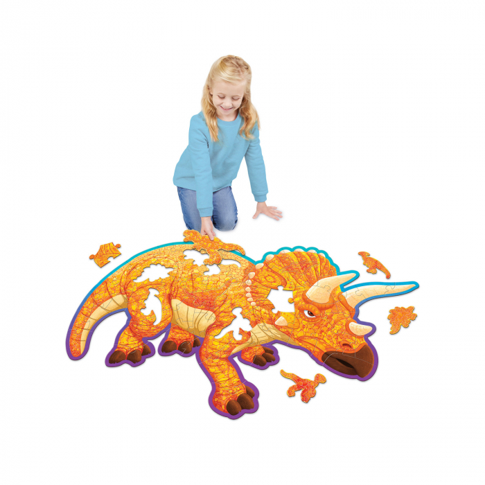 Puzzle de podea in forma de triceratop, Triceratops Floor Puzzle [3]