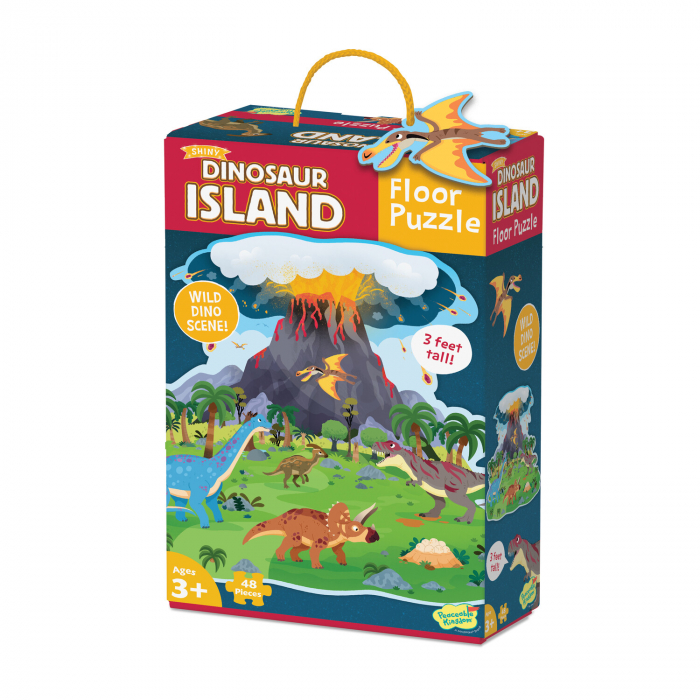 Puzzle de podea Insula dinozaurilor, Dinosaur island floor puzzle, Peaceable Kingdom [2]