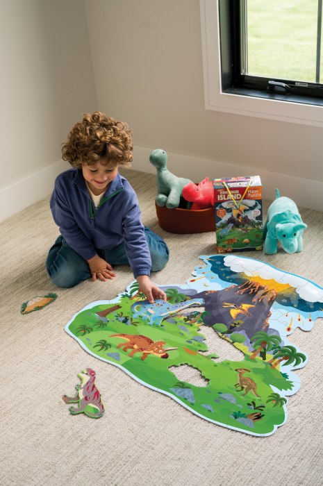 Puzzle de podea Insula dinozaurilor, Dinosaur island floor puzzle, Peaceable Kingdom [5]