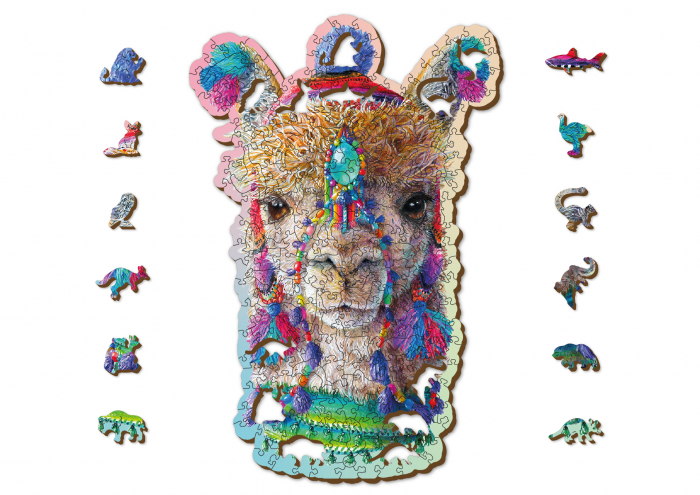 Puzzle din lemn, Alpaca, 250 piese [3]