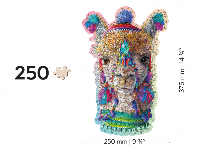 Puzzle din lemn, Alpaca, 250 piese [5]