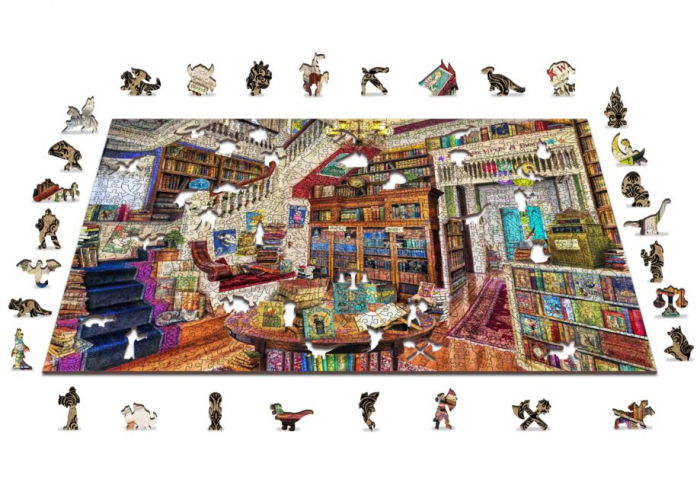 Puzzle din lemn, Biblioteca magica, 1010 piese [4]