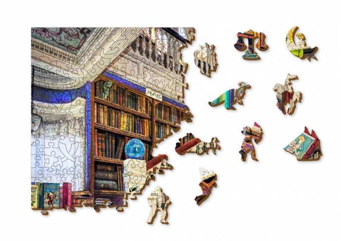 Puzzle din lemn, Biblioteca magica, 1010 piese [3]