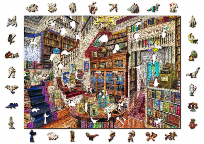 Puzzle din lemn, Biblioteca magica, 1010 piese [5]