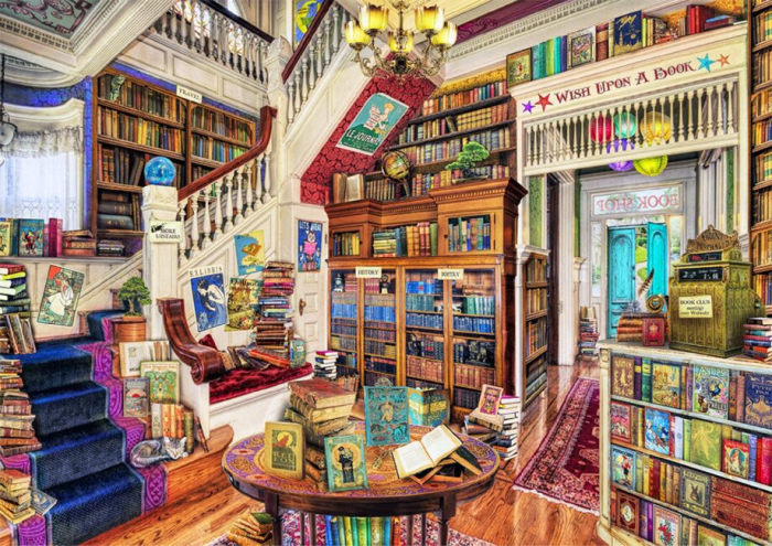 Puzzle din lemn, Biblioteca magica, 1010 piese [6]