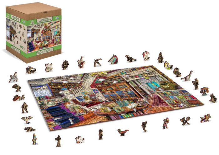 Puzzle din lemn, Biblioteca magica, 1010 piese [2]