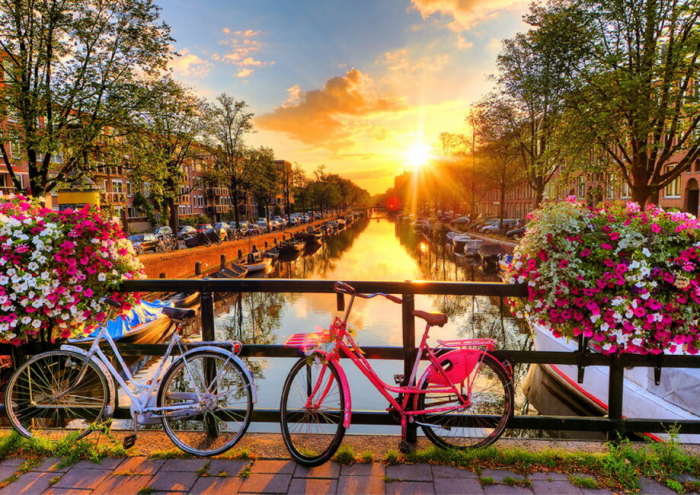 Puzzle din lemn, Bicicletele din Amsterdam, 1010 piese [6]