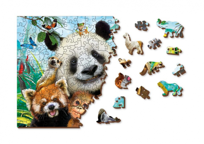 Puzzle din lemn, Bine ai venit in jungla, 200 piese [3]
