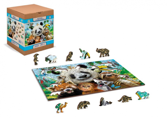 Puzzle din lemn, Bine ai venit in jungla, 200 piese [2]