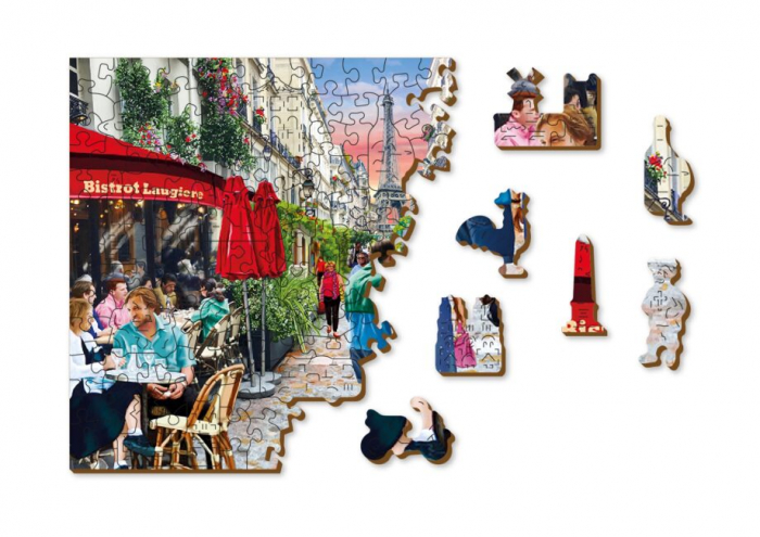 Puzzle din lemn, Bistro din Paris, 505 piese [3]