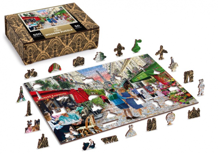 Puzzle din lemn, Bistro din Paris, 505 piese [2]