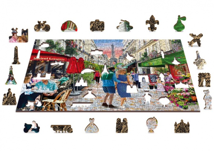 Puzzle din lemn, Bistro din Paris, 505 piese [4]