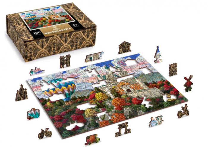 Puzzle din lemn, Castelul Neuschwanstein, 200 piese [2]