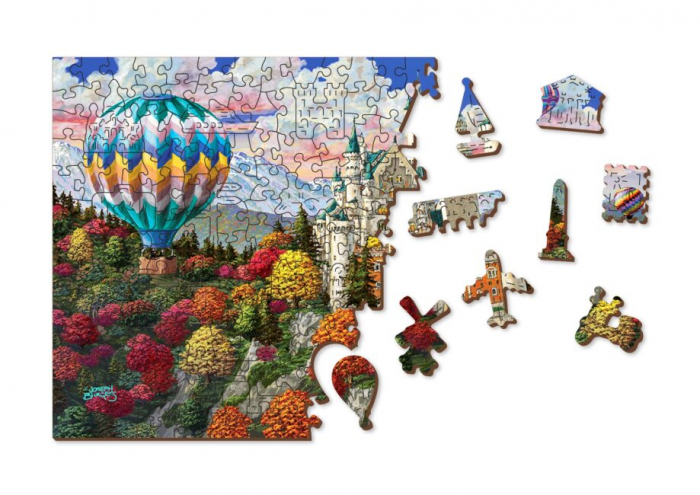 Puzzle din lemn, Castelul Neuschwanstein, 200 piese [3]