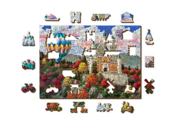 Puzzle din lemn, Castelul Neuschwanstein, 200 piese [5]