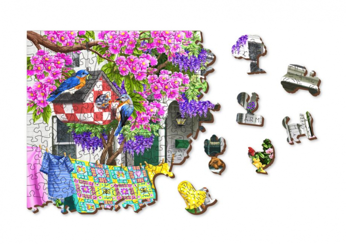 Puzzle din lemn, Casuta de la tara, 505 piese [3]