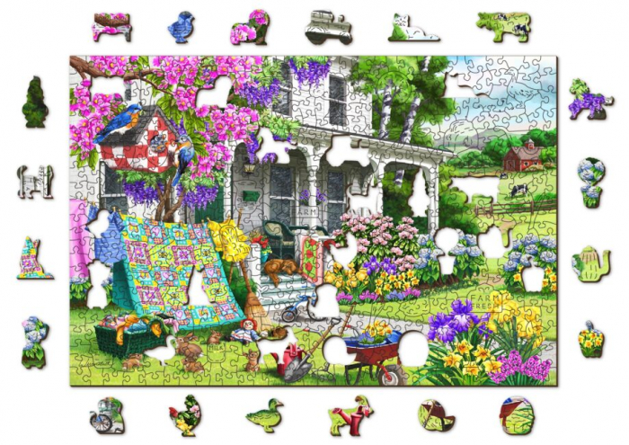 Puzzle din lemn, Casuta de la tara, 505 piese [5]
