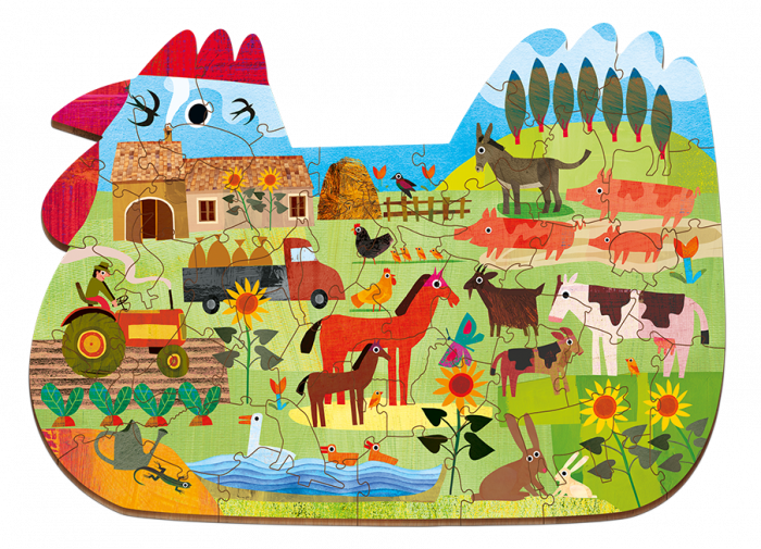 Puzzle din lemn - Ferma [3]