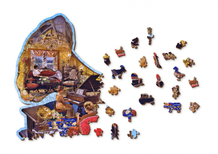 Puzzle din lemn, Gramofonul bunicilor, 250 piese [3]