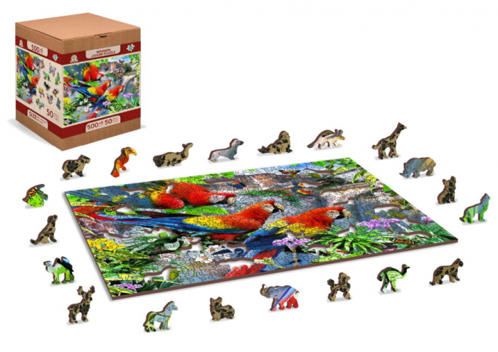 Puzzle din lemn, Insula papagalilor, 505 piese [2]