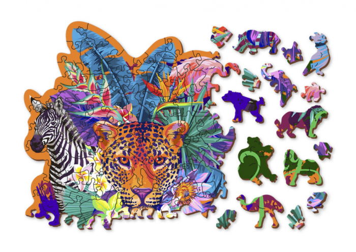 Puzzle din lemn, Jungla, 155 piese [3]