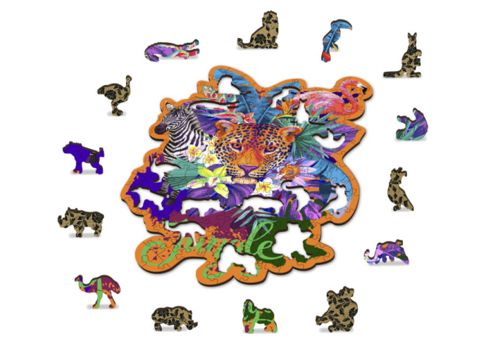 Puzzle din lemn, Jungla, 155 piese [4]