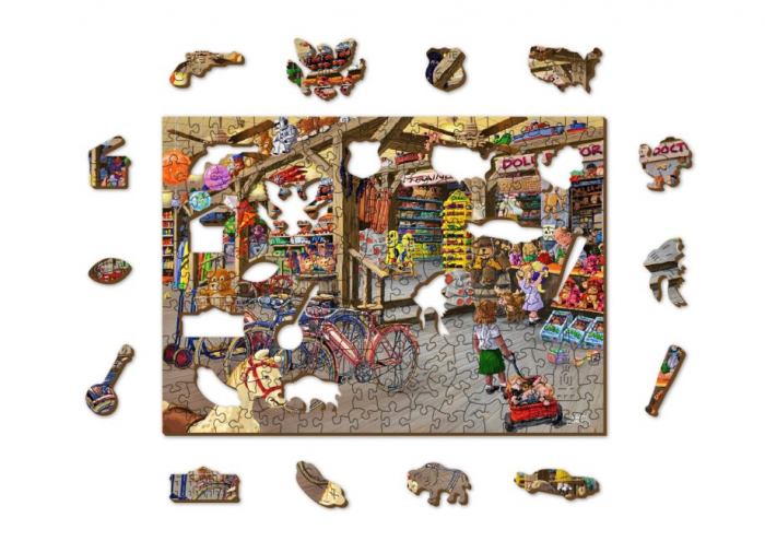 Puzzle din lemn, Magazinul de jucarii, 200 piese [5]