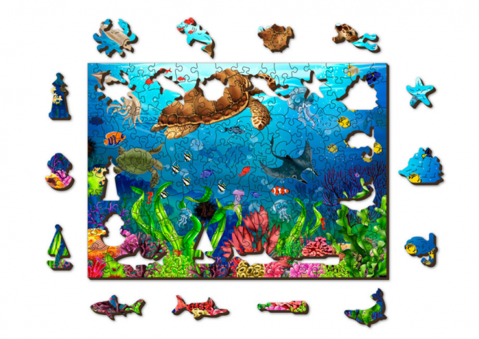Puzzle din lemn, Paradisul subacvatic, 200 piese [5]