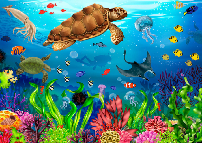 Puzzle din lemn, Paradisul subacvatic, 200 piese [6]