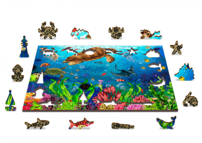Puzzle din lemn, Paradisul subacvatic, 200 piese [4]