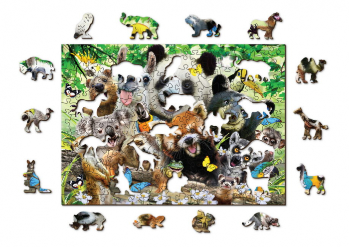 Puzzle din lemn, Paradisul ursilor, 200 piese [5]