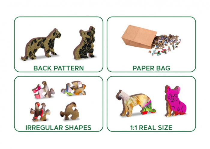 Puzzle din lemn, Petrecerea animalelor, 1010 piese [8]