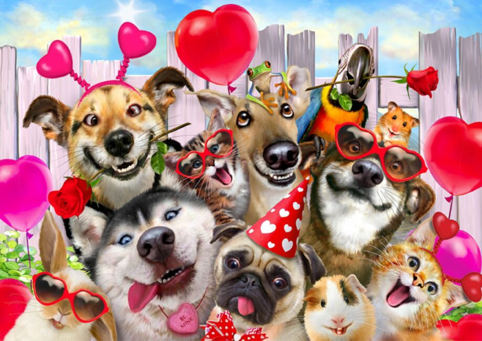 Puzzle din lemn, Petrecerea animalelor, 1010 piese [7]