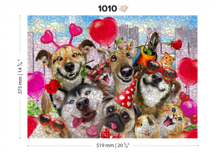 Puzzle din lemn, Petrecerea animalelor, 1010 piese [3]