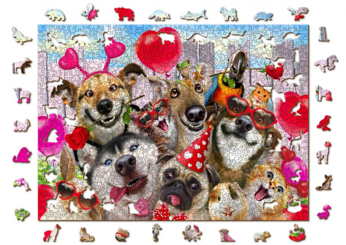 Puzzle din lemn, Petrecerea animalelor, 1010 piese [6]