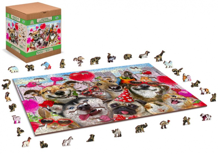 Puzzle din lemn, Petrecerea animalelor, 1010 piese [2]